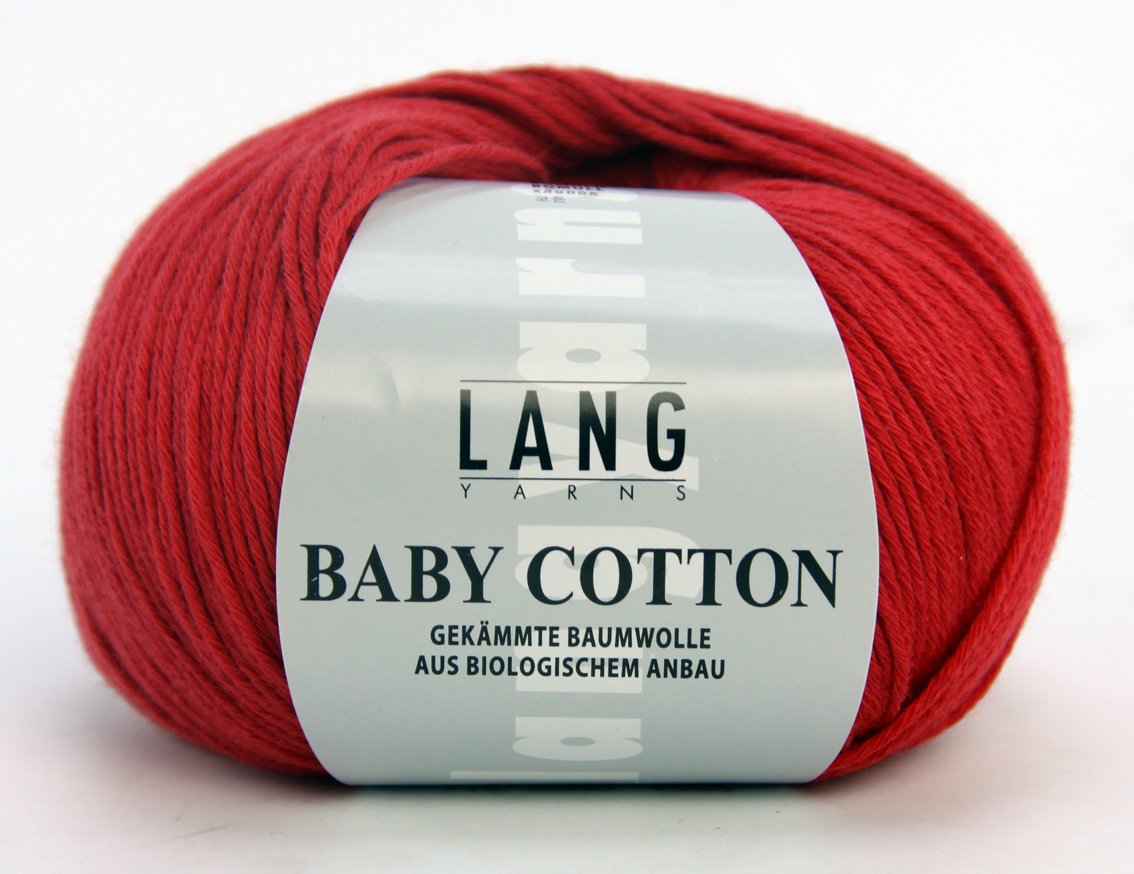 а также пряжу LANG YARN "Baby Cotton" цвет № 0085, 100% хлопок, 50 г / 180 м