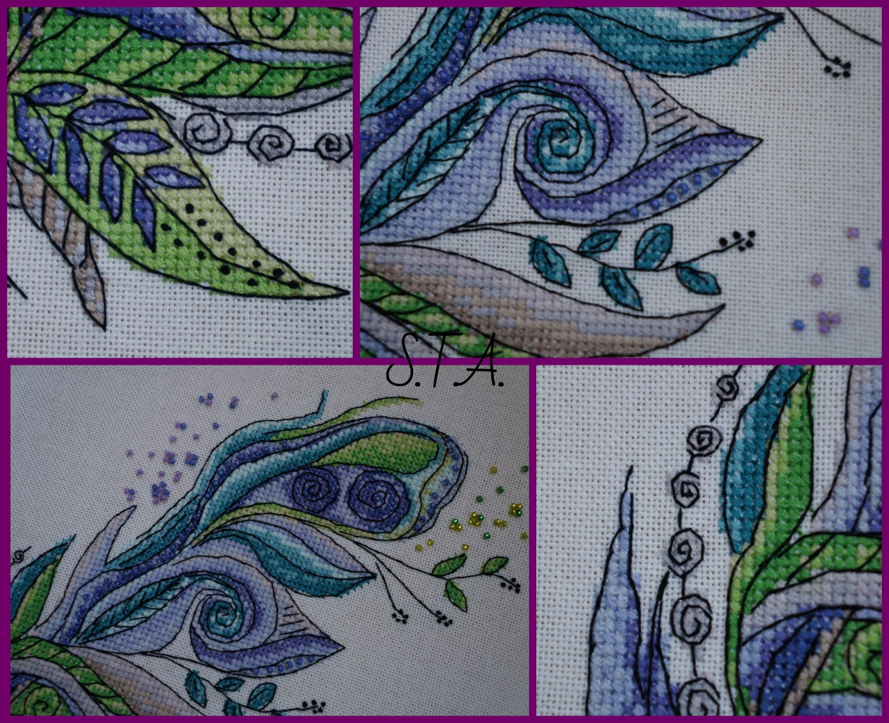 Отзыв о Наборе для вышивания "Зелено-фиолетовое"от фирмы Марья Искусница