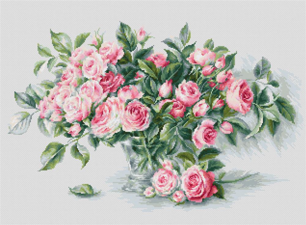 Отзыв о наборе для вышивания "Букет чайных роз", "Luca-S" 