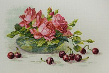 Отзыв о наборе для вышивания "Розы и черешня" от фирмы Марья Искусница