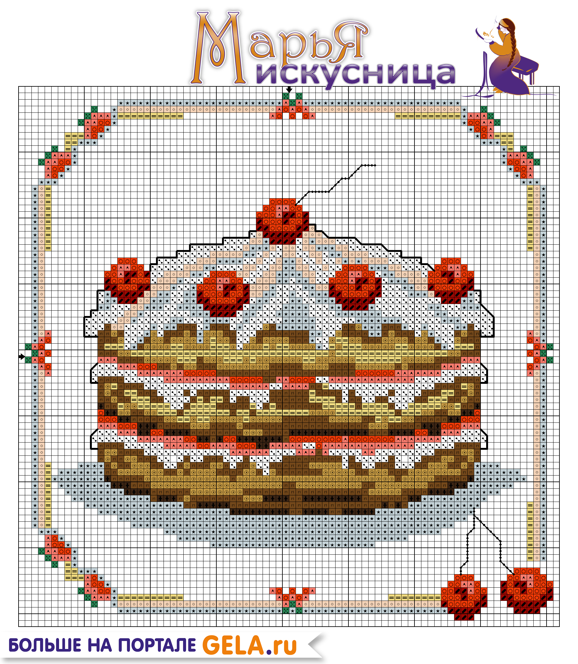 Марья искусница рождество схема