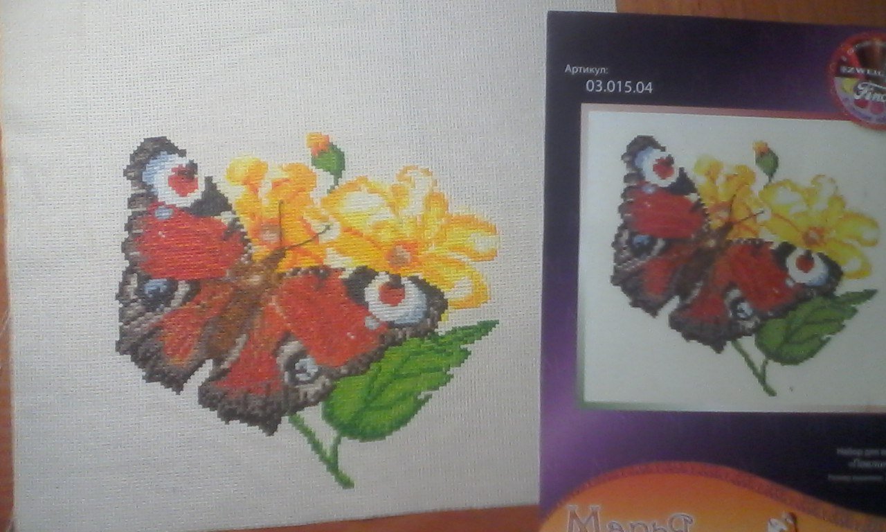 Отзыв о наборе для вышивания "Павлиний глаз" от фирмы Марья Искусница