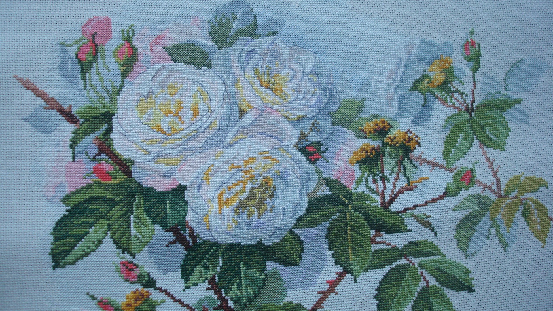 Отзыв о наборе " Белые розы " от Марья Искусница 