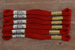 Мулине COSMO однотонный цвет  800       . Арт 25-6/800       