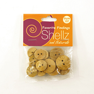 Пуговицы "Shellz & Natural" Bamboo. Арт 1850 00107              