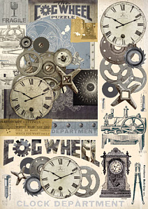 Карта для декупажа "Clock departmеnt"