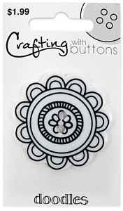 Пуговица "Doodle" Large Flower. Арт 470001408