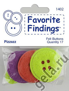 Пуговицы из войлока "Favorite Findings Felt" "Стиль". Арт 550001402                