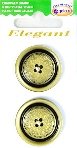 Пуговицы ELEGANT. Арт 10879-28-00ORO/2