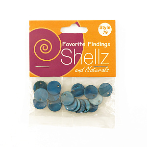 Пуговицы "Shellz & Natural" Round River Shell Dangles. Арт 1850 00079              