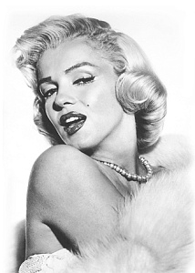 Бумага рисовая мини - формат "Мэрилин Монро". Арт DFSA4020