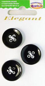 Пуговицы ELEGANT. Арт 14755-20-WHITE/3