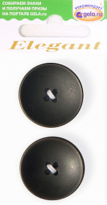 Пуговицы ELEGANT.арт.11834-28-BLACK/2