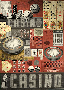 Карта для декупажа "Casino"