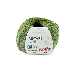 Пряжа Re-Tape, 52% полиэстер, 48% хлопок, 50 г, 100 м