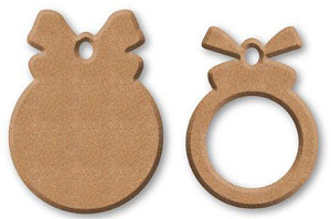 Заготовка для декупажа "Новогодний шарик". Арт KF302