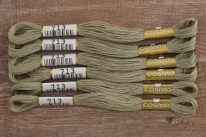 Мулине COSMO однотонный цвет  713       . Арт 25-6/713       