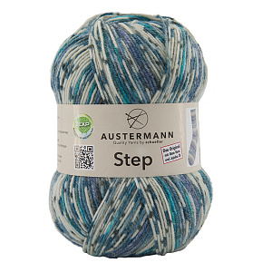 Пряжа Step, 75% шерсть, 25% полиамид, 420 м, 100 г