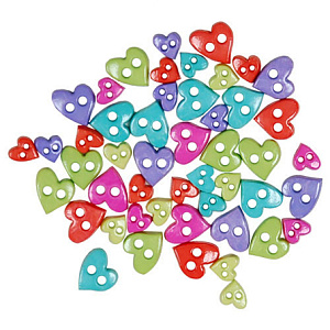 Пуговицы мини Favorite Findings "Сердечки ". Арт 550001394               