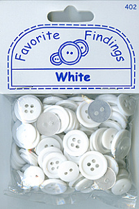 Пуговицы Favorite Findings "Белые". Арт 550000402                