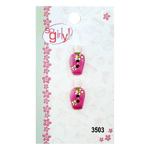 Прорезиненые пуговицы "So Girly". Арт 3503                    