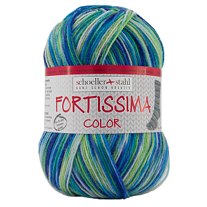 Пряжа Fortissima Socka 4-fach color, 75% шерсть, 25% полиамид, 420 м, 100 г