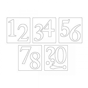 Нож для вырубки Sizzix® Bigz™ Die - Sassy Serif Numbers