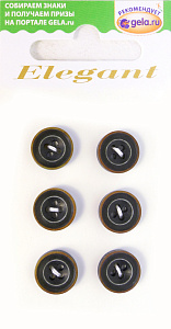 Пуговицы ELEGANT. Арт 13235-11-0AB10/6