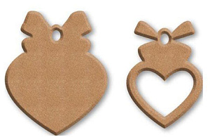 Заготовка для декупажа "Сердце". Арт KF304