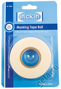 Клейкая маскировочная лента, STICK IT, 18 мм х 27м