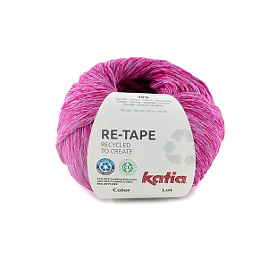 Пряжа Re-Tape, 52% полиэстер, 48% хлопок, 50 г, 100 м