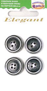 Пуговицы ELEGANT. Арт 14807-18-BLACK/4