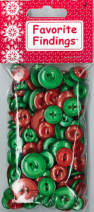 Пуговицы Favorite Findings "Перламутровое Рождество". Арт 559002111