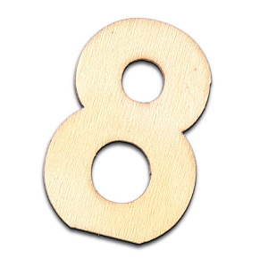 Деревянная заготовка "Цифра" 8. Арт 2490508
