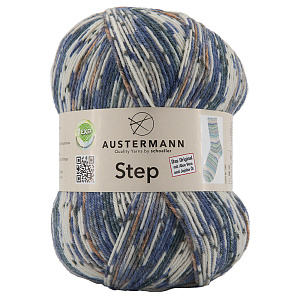 Пряжа Step, 75% шерсть, 25% полиамид, 420 м, 100 г