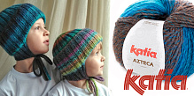 Детская шапочка из пряжи KATIA "Azteca"