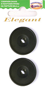 Пуговицы ELEGANT. Арт 10606-28-BLACK/2