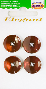 Пуговицы ELEGANT. Арт 14238-18-0AG/4/4