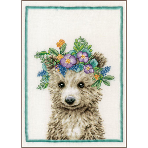 Набор для вышивания "Flower crown bear"  