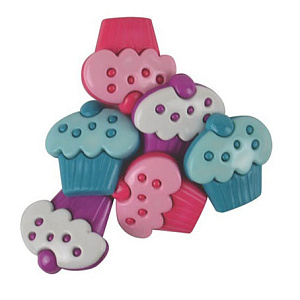 Пуговицы Favorite Findings, "Пирожные", 22 мм. Арт 550001525
