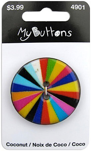 Пуговица My Buttons - Coconut "Arcade Wheel". Арт 630004901