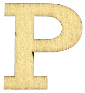 Деревянная заготовка "Буква" Р. Арт 1000010Р