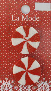 Пуговицы LA MODE CRISTMAS "Мятный леденец" . Арт 265002677
