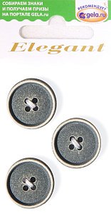 Пуговицы ELEGANT. Арт 14810-20-BLACK/3