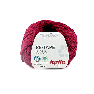 Пряжа Re-Tape, 52% полиэстер, 48% хлопок, 50 г, 100 м
