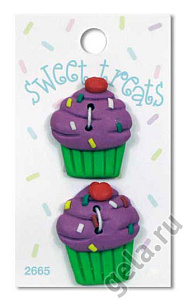 Пуговицы "Малиновый кекс". Арт 265002665                