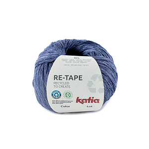 Пряжа Re-Tape, 52% полиэстер, 48% хлопок, 50 г, 100 м