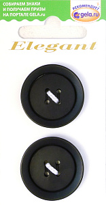 Пуговицы ELEGANT. Арт 11833-28-BLACK/2