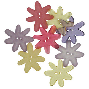 Пуговицы Favorite Findings "Забавные цветы". Арт 550001180               