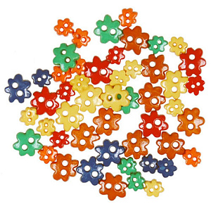 Пуговицы мини Favorite Findings "Цветочки ". Арт 550001393               